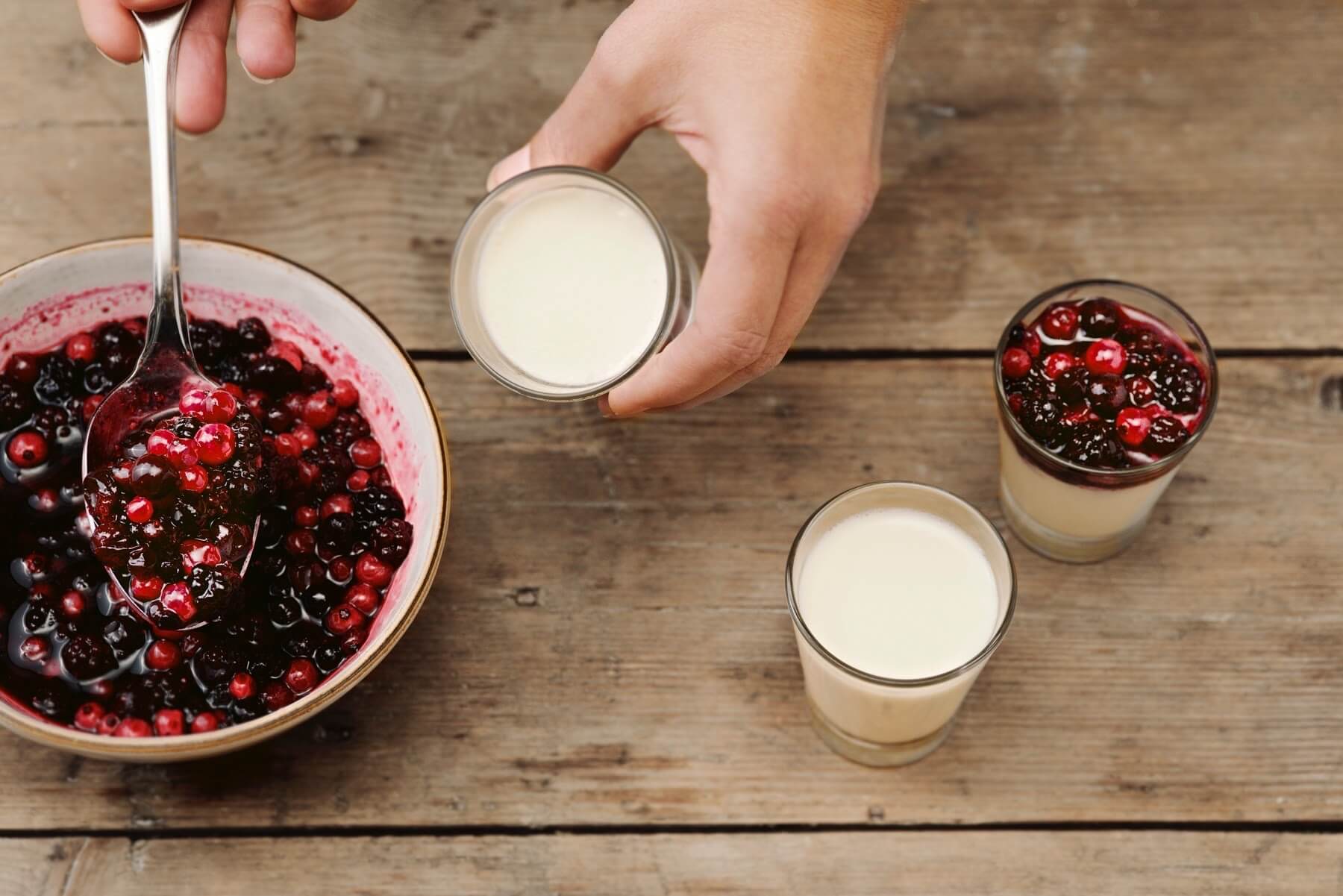Panna Cotta ai frutti di bosco